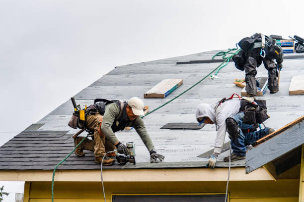 Professional Roofing technician working in Union Mills, IN